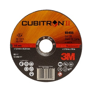 3M Cubitron II Cut-Off Wheel T41 125 x 1.6 x 22mm 65455