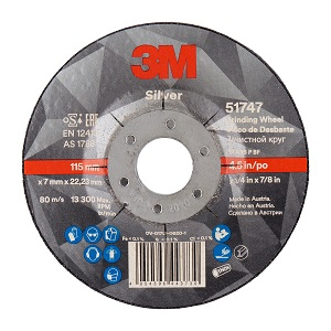 3M Silver DPC Wheel T27 115 x 7 x 22mm 51747 3M Silver DPC Wheel T27 115 x 7 x 22mm 51747