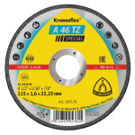 Klingspor A46TZ Cut-Off Wheel 115x 1.6 x 22mm Flat 187170 Klingspor A46TZ Cut-Off Wheel 115x 1.6 x 22mm Flat 187170