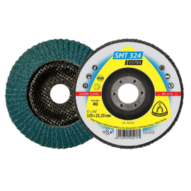 Klingspor SMT324 Extra Mop Disc 125 x 22mm 60 Grit Convex 321512 Klingspor SMT324 Extra Mop Disc 125 x 22mm 60 Grit Convex 321512