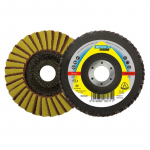 Klingspor SMT850 Mop Disc 115 x 22mm Combo Medium/80 Grit Convex 312557 Klingspor SMT850 Mop Disc 115 x 22mm Combo Medium/80 Grit Convex 312557