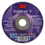 3M Cubitron 3 DPC Grinding Wheel T27 125 x 22 x 7mm 98647 3M Cubitron 3 DPC Grinding Wheel T27 125 x 22 x 7mm 98647